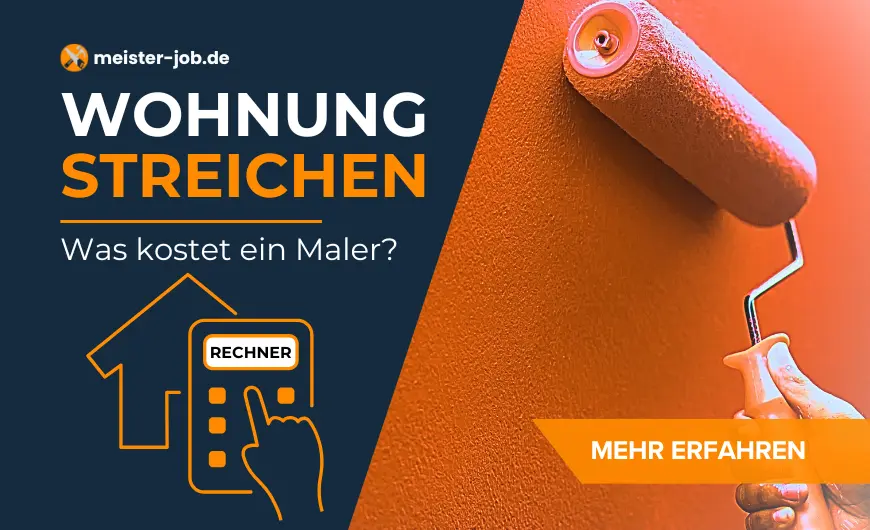 Frisch gestrichene weiße Wände in einer modern eingerichteten Wohnung