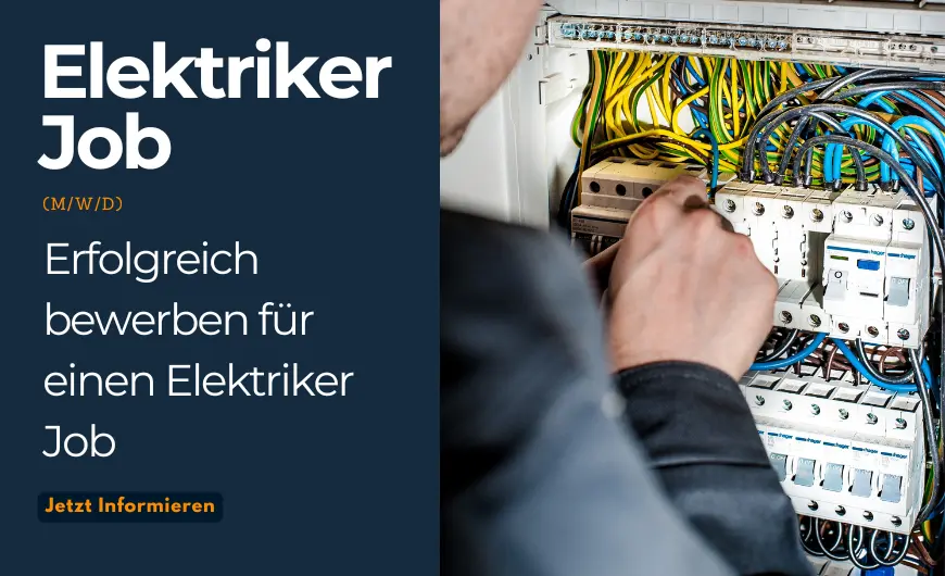 Elektriker bei der Installation einer Schaltanlage – gefragter Beruf mit Zukunft