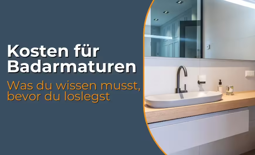 Erfahre, welche Kosten für Badarmaturen anfallen können, was beim Einbauen und Installieren wichtig ist und wie du die Montage einer Badarmatur richtig planst.