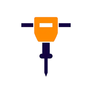 Bauunternehmen-Team bei der Ausführung eines Neubauprojekts